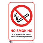 Sealey SS12V1 Prohibition Safety Sign - No Smoking (On Premises) -