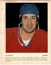 1980-81 Dimanche / Derniere Heure Photos Guy Lapointe #NNO Montreal Canadiens