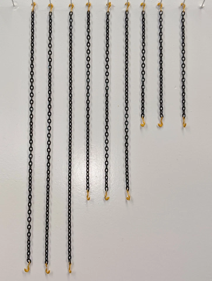 Cadenas de amarre para equipo tractor-remolque auténticas nuevas ganchos amarillos gato 1/50 Foto 1 de 1