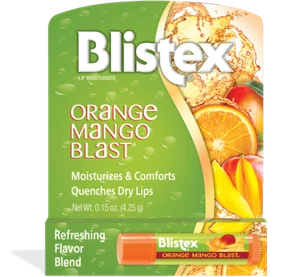 Blistex Lip Protectant Lip Balm Dry Lips Orange Mango Blast 0.15 oz Pack of 6 - Picture 1 of 2
