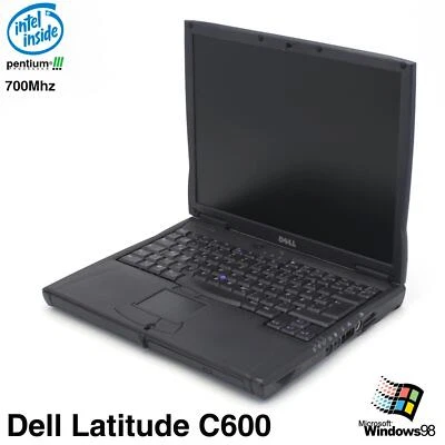 DELL LATITUDE C600 NOTEBOOK LAPTOP WINDOWS 98 PARALLEL LPT PENTIUM 700MHZ 40GB - Bild 1 von 4
