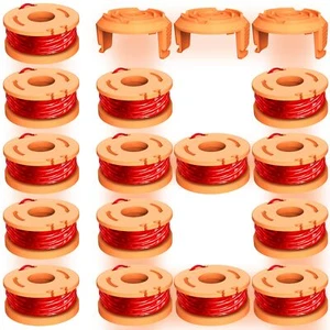 18 Pcs Replacement Trimmer Spools Compatible with Worx String Trimmer,150ft, 0.0 - Picture 1 of 7