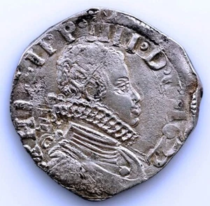 SC. Imperio Español-Felipe IV. 1622 Nápoles. EBC/EBC- Plata 5,85g. ESCASA - Imagen 1 de 2