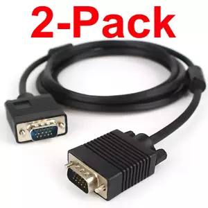 Cable SVGA Super VGA macho a macho 6 pies (paquete de 2) - Imagen 1 de 1