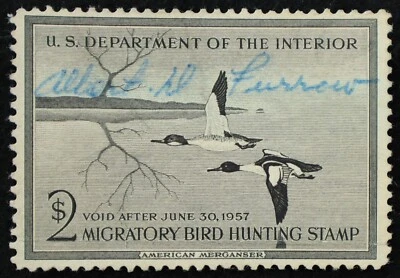 U.S. Used Stamp Scott #RW23 $2 Federal Duck Hunting. Very Fine. Choice! - Image 1 of 2