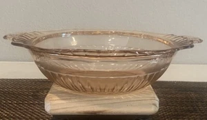 Vintage Anchor Hocking Mayfair Offen Rose Rosa Vertiefung Glas 10" Servierschüssel. - Bild 1 von 13