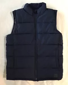Gap Kids Boys Puffer Vest Size Large Regular Navy EUC - Picture 1 of 4