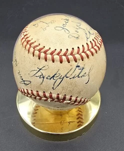 1953 Magic Valley Cowboys Minor League Autograph Signed Baseball - Multiple Sigs - Picture 1 of 6