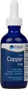 Trace Minerals | Liquid Ionic Copper 3 mg Dietary Supplement | Antioxidant En... - Picture 1 of 5