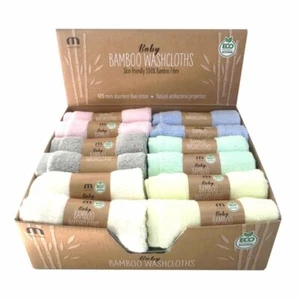 3 x  Meridiana BABY Bamboo Washcloths (mint green) - Picture 1 of 1