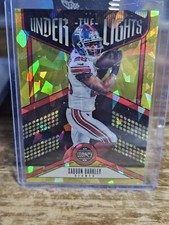2023 Legacy Under the Lights Saquon Barkley Gold Cracked Ice /25 SSP RARE
