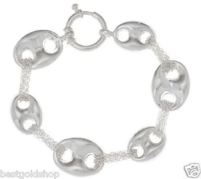 Bold Mariner Anchor  Link Bracelet REAL Solid 925 Sterling Silver QVC - Image 1 of 4