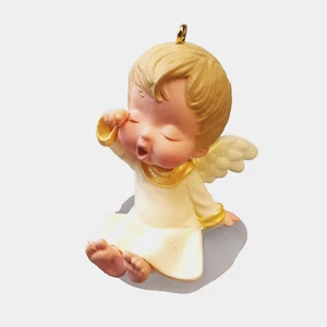 Vintage 88 Hallmark Keepsake Ornamento Angeli di Maria Buttercup Adulto Piccolo - Foto 1 di 6