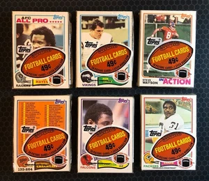 🏈 (6) - 1982 Topps Football - Unopened Cello Packs - Lot / Sealed / Stars 🏈 - Picture 1 of 14