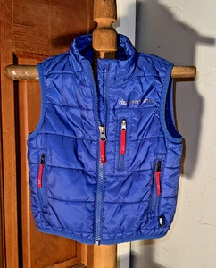 Kleinkind Weinberg Reben blau und rot gefütterte Weste 2T - Bild 1 von 12