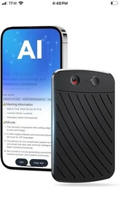 AI Diktiergerät, Note Diktiergerät mit Transkribieren Zusammenfassung Zwei-Wege-Übersetzen - Bild 1 von 11