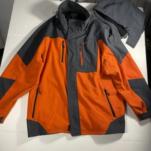 Chaqueta deportiva cb 3x cremallera palos pero hay un pegajoso o dejar abierto gris naranja - Imagen 1 de 7
