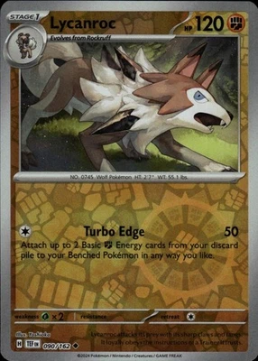 Lycanroc Reverse Holo Uncommon SV05: Temporal Forces 090/162 NM - Image 1 of 2