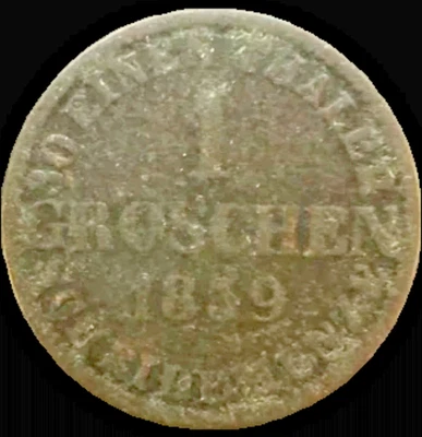 1859-B 1 Groschen - Hannover - Silver - Image 1 of 2