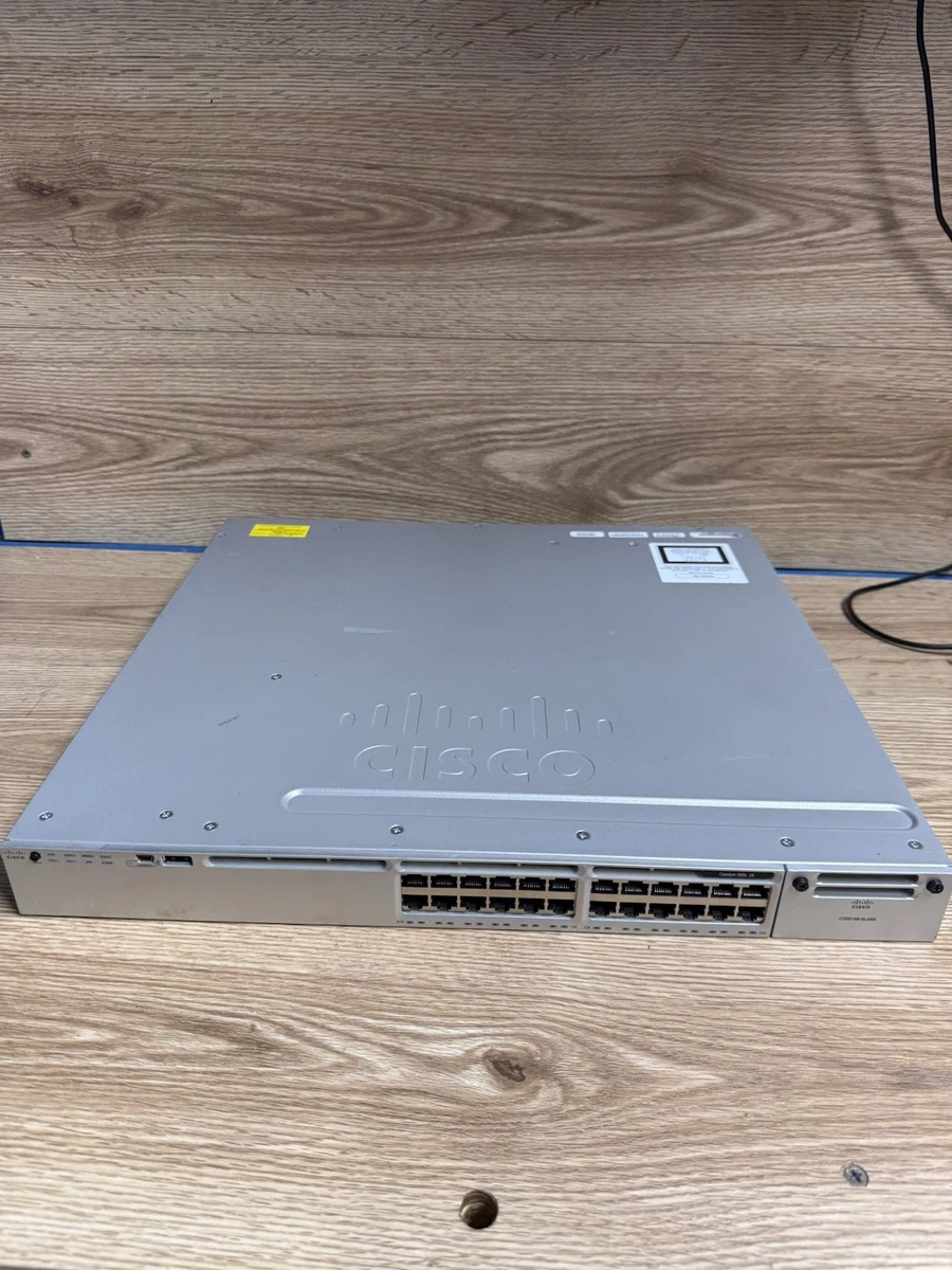 Cisco Catalyst WS -C3850 24 Port Enterprise Network Switches for