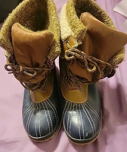 Botas London Niebla Mujer Talla 7M Invierno Pato Cremallera Imitación Piel de Oveja Forradas Cálidas Flr810 - Imagen 1 de 8