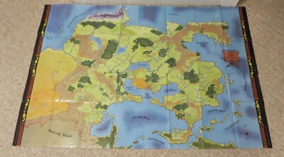 GREYHAWK ~ 4 Poster Giant Map 57 x 39 ~ © 2005 Wizards ~ Dungeons & Dragons Lot - Image 1 of 4