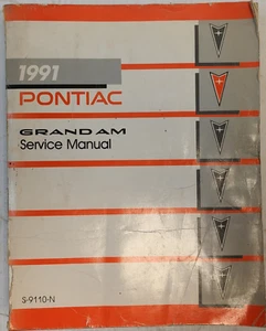 Pontiac Grand Am General Motors 1991 manual de servicio de taller S-9110-N - Imagen 1 de 11