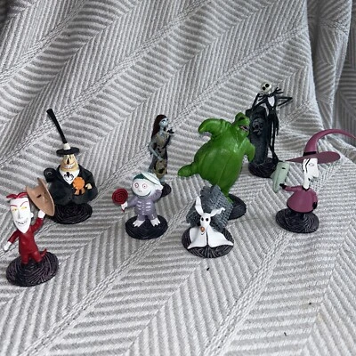 Disney Store The Nightmare Before Christmas Deluxe 8 PVC Figure Play Set C3 - Image 1 of 4