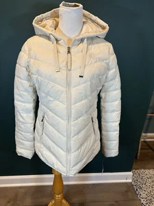 NWT! Lauren Ralph Lauren Women Soft Puffer Jacket Size S Moda Cream FreeShip - Picture 1 of 12