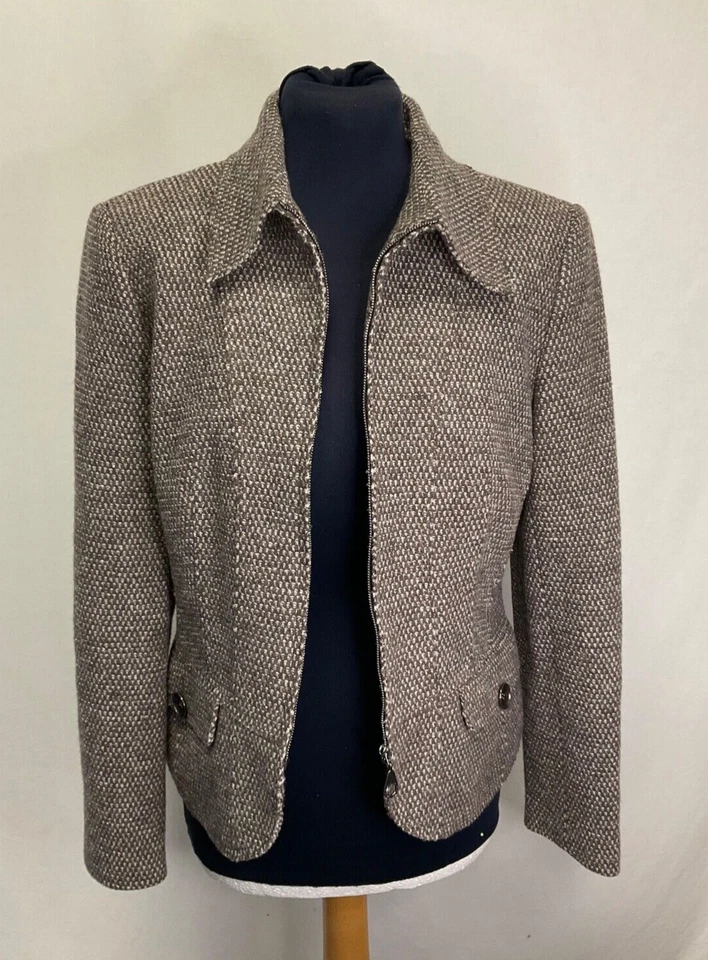 Chaqueta de Lana Basler - Gris Cuello Cremallera - Talla 38 / UK 10 - Para Mujer’s Foto 1 de 4