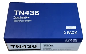 Cartucho de tóner 2 PK negro TN436 para impresora Brother HL-L8260CDW MFC-L8690CDW - Imagen 1 de 3