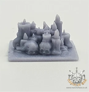 8 Resin Kerzencluster, Schwesternschlacht, Sororitas, Ruinenheiligtum, - Bild 1 von 7