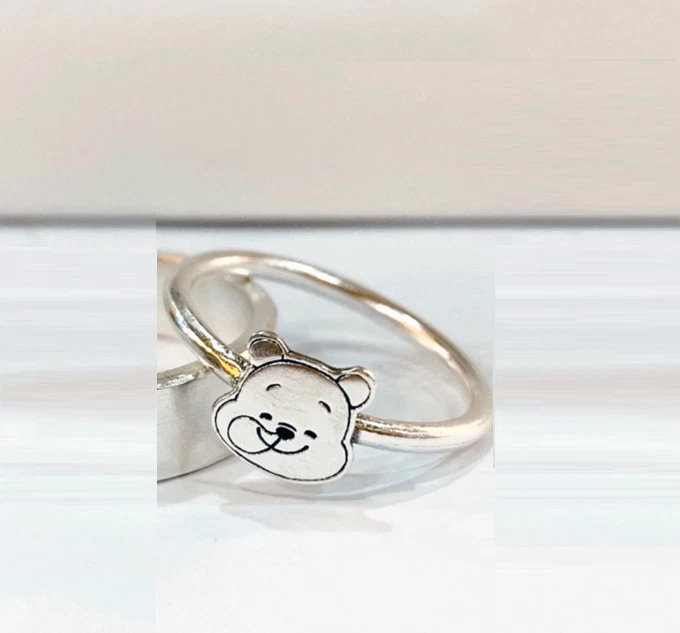 Silver Winnie the Pooh Adjustable Band Ring - Image 1 of 1