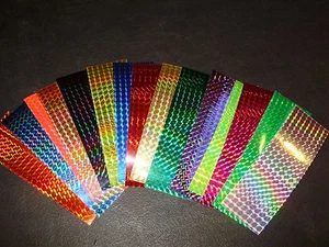2" x 6" 3PK Flasher/Dodger/Lure Reflective Holographic Prism Fishing Lure Tape - Picture 1 of 19