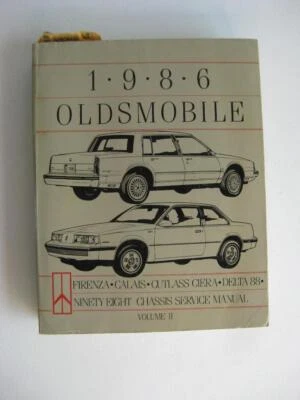 Oldsmobile Volumen II Manual de Servicio Cutlass Firenza Calais Delta 88 1986 De Colección Foto 1 de 4