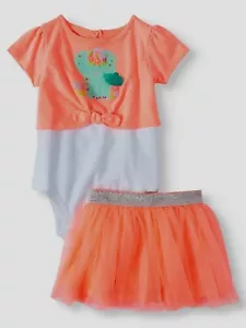 Garanimals 2fer Krawatte Body, Tutu, 2-teiliges Outfit-Set (Baby Mädchen). 12 Monate - Bild 1 von 3