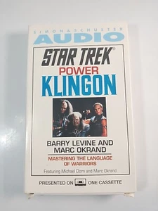Star Trek Power Klingon: Mastering The Language Audiobook Cassette Tape Vintage - Picture 1 of 10