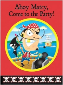 Paquete de 1 Invitaciones Piratas Dientes Dorados, 8 quilates NUEVO - Imagen 1 de 1