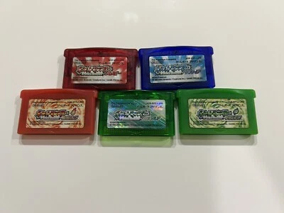 Pokemon Emerald Leaf Green Fire Red Ruby Sapphire Gameboy Advance GBA Japanese - Image 1 of 4