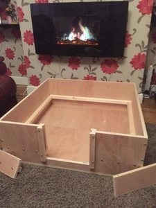 whelping box 90 cm x 90 cm wood whelping box free local delivery or postage - Picture 1 of 3