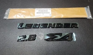 1set LEGENDER 2.8 BlacK Gossy Logo Emblem Decal Rear For Toyota Fortuner 20-24 - Picture 1 of 12