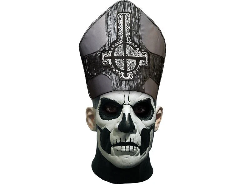 Papa Emeritus II Hat and Mask Ghost Rock Heavy Metal Band Halloween Costume New - Image 1 of 1