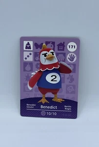 Tarjeta amiibo Benedict 171 - Serie 2 de cruce de animales sin escanear y genuina - Imagen 1 de 2