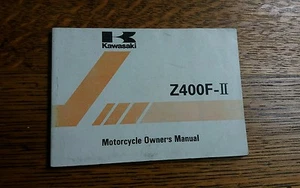 KAWASAKI Z400F II OWNERS MANUAL/HANDBOOK/BOOKLET - Picture 1 of 1