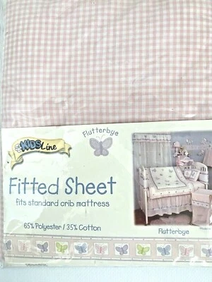 Sábana Cuna Flutterbye Rosa  Foto 1 de 4