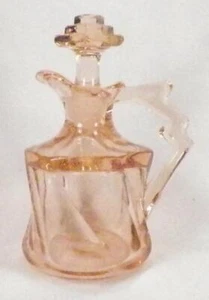 Heisey Flamingo Twist Öl Essig Cruet rosa elegant Glas geblasen 4oz #1252 - Bild 1 von 9