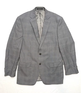 ABRIGO DEPORTIVO CALVIN KLEIN Hombre 100% Lana Gris Blazer 38R 2 Botones Sin Ventilación - Imagen 1 de 11