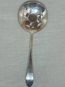 Vintage Original Rogers International Silver Co. TS Round Slotted Serving Spoon - Picture 1 of 4