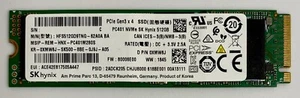 SK Hynix 512GB PC401 NVMe SSD HFS512GD9TNG-62A0A PCIe Gen 3 x4 2280 100% Health - Afbeelding 1 van 3