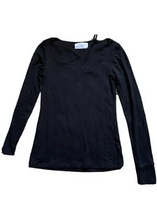 Six/Fifty Damen Top schwarz Größe S Langarm Cut Out - 28 - Bild 1 von 7